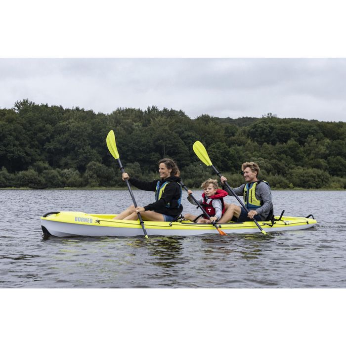 Kayak rígido de passeio 2 lugares (2 adultos + 1 criança) Borneo TAHE