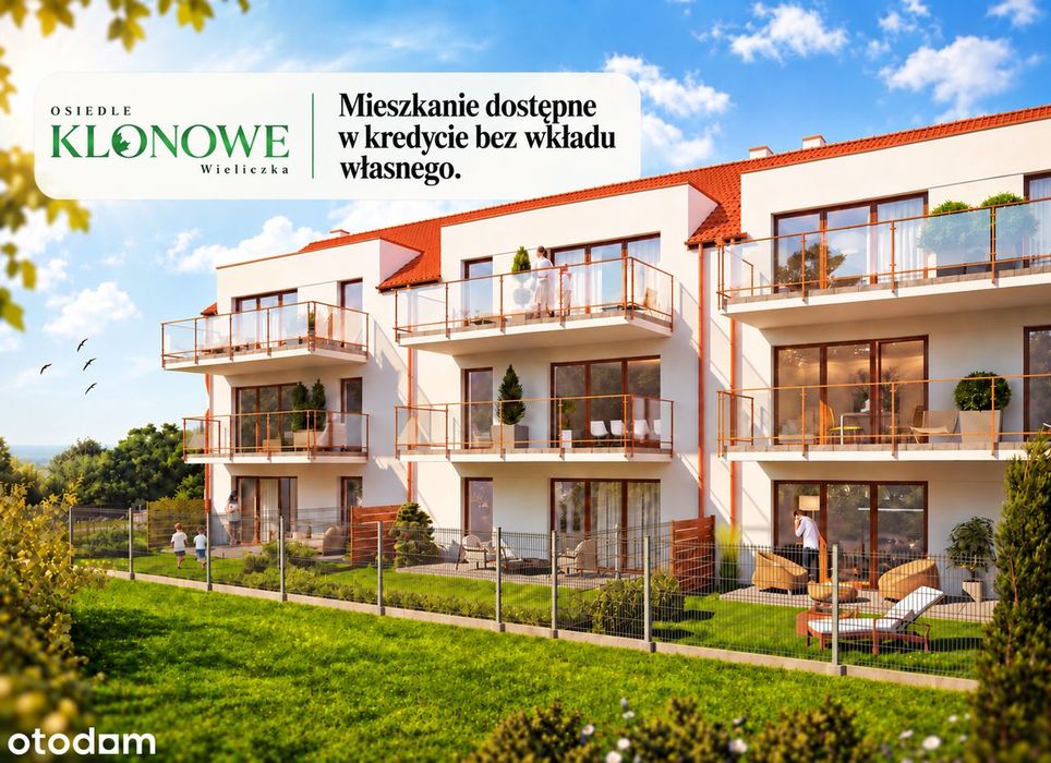 3-pokojowe, I piętro 54m2, Grottgera, Wieliczka - Ostatnie mieszkanie
