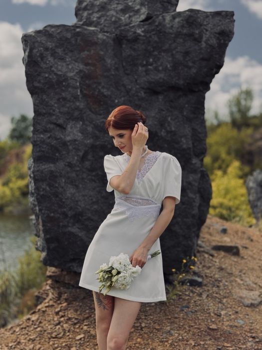 Сукня біла, розмір хс -ххс
