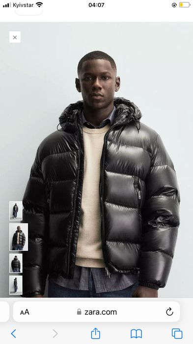 Пуховик зара,puffer