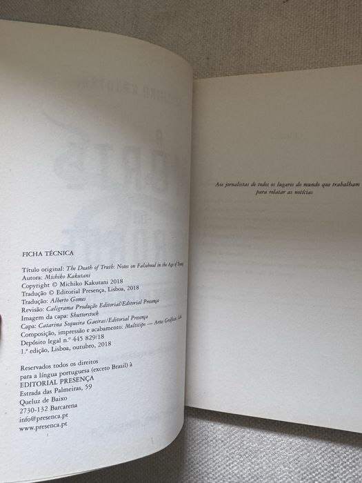Livro A Morte da Verdade