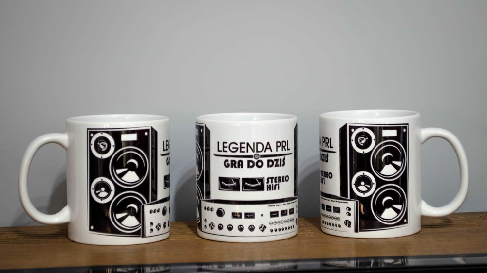 Kubek z grafiką amplitunera RADMOR 5102, kolumnami Zg40c pasjonata