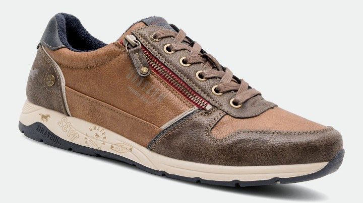 Sneakersy, buty MUSTANG brązowe 44