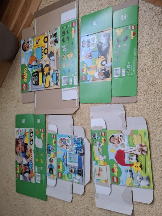 Pudełka Lego Duplo 5 sztuk