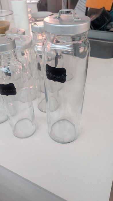 Frascos Armazenamento vidro IKEA alimentos