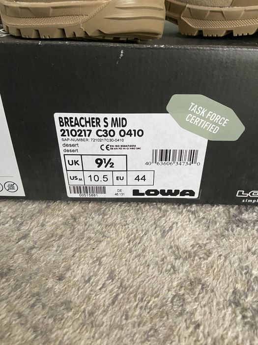 Buty taktyczne wojskowe lowa breacher S mid