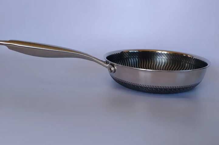 Якісна антипригарна Сковорода 28 см з нержавіючої сталі SUS 316 L