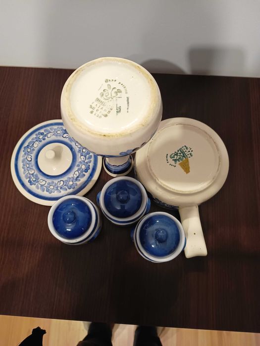 Komplet ceramiczny / Fajans /