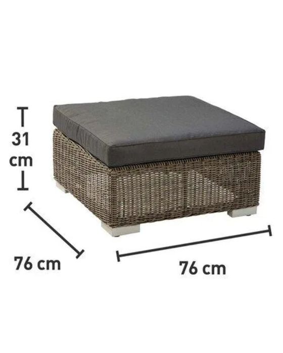 Pufa z technorattanu Stratford
