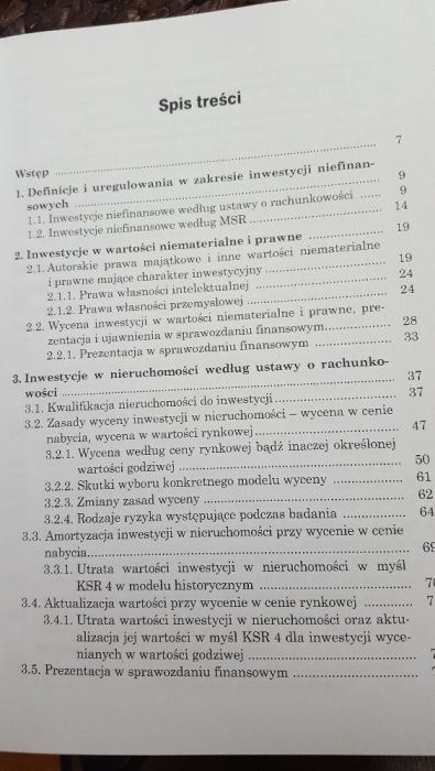 Inwestycje niefinansowe - aspekty bilansowe i podatkowe