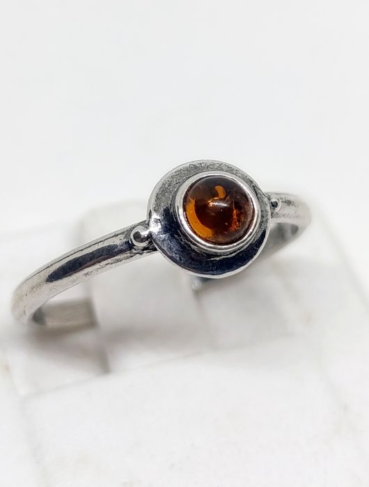 Pierścionek bursztyn srebro 925 rozmiar 15