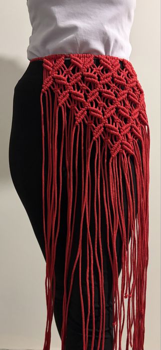 Пояс макраме ручної роботи. Пояс припинда. Бозо стиль