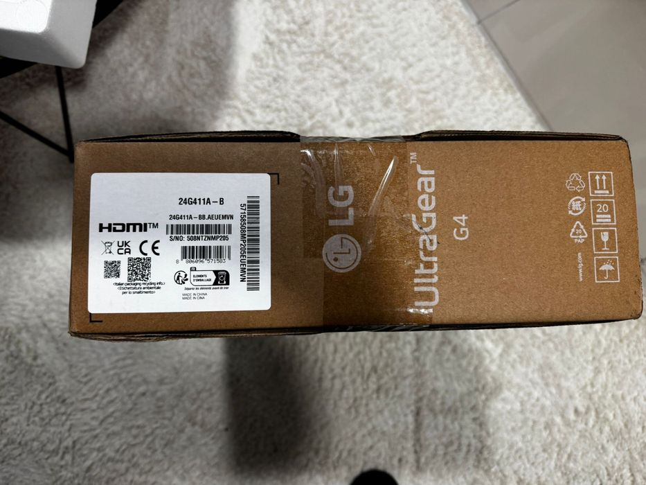 Monitor Gaming LG UltraGear 24G411A-B – 144Hz IPS    NOVO NA CAIXA