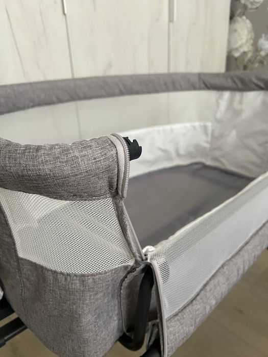 Приставная кроватка-люлька Kinderkraft Bea Grey