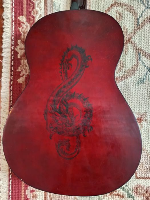 Guitarra clássica 3/4 personalizada