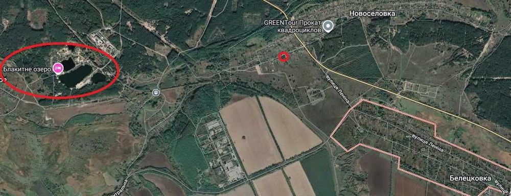 Земельна ділянка 0,25 га біля с. Білецківка, ліс, озера, чисте повітря