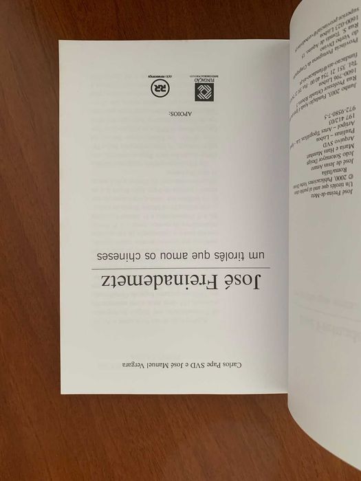 José Freinademetz, Um Tirolês que Amou os Chineses - CP e José Vergara