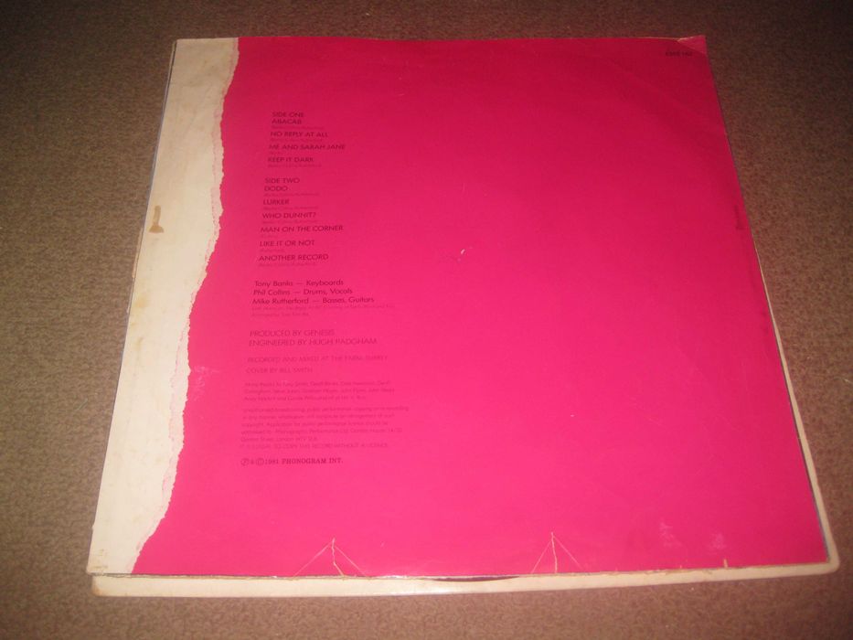 Disco em Vinil LP 33 rpm dos Genesis "abacab"