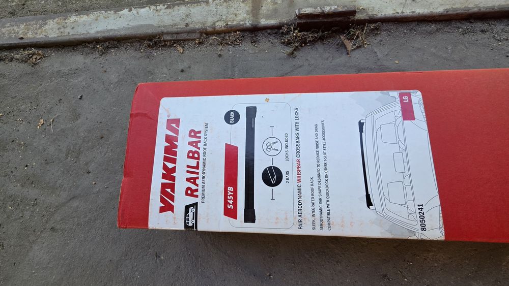 Yakima RailBar S45YB na reling tradycyjny, bagażnik , belki NOWE