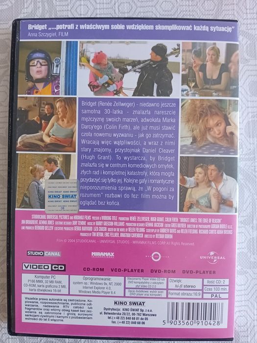 Bridget Jones w pogoni za rozumem - 2 płyty VCD
