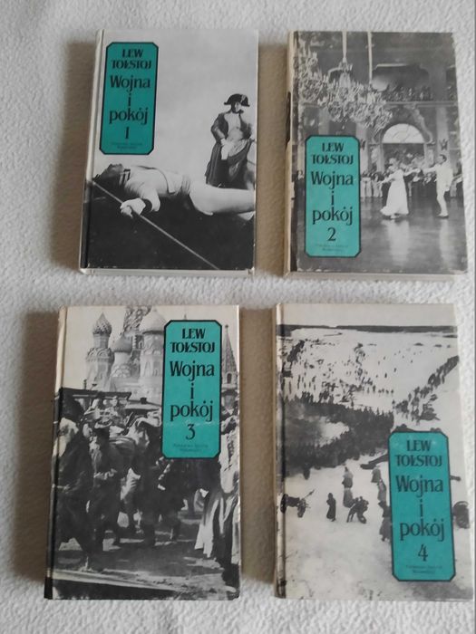 Wojna i pokój. Lew Tołstoj  Tomy od 1 do 4 /pełen komplet