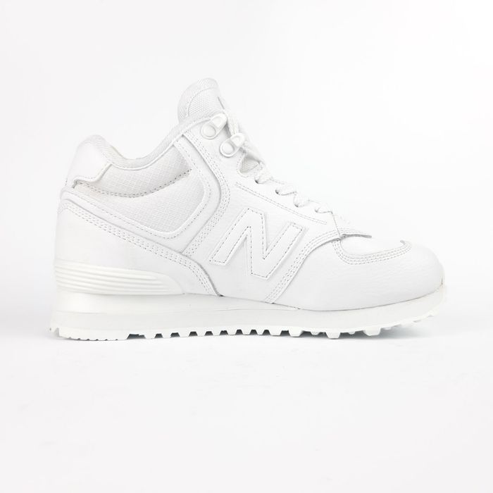 Зимові жіночі кросівки new balance 574 winter white fur хутро білі