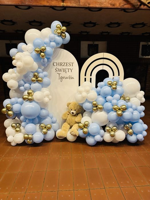 Dekoracja balonowa ścianka girlanda