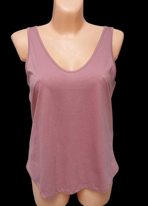 Koszulka bawełniana różowa ASOS, R. XL