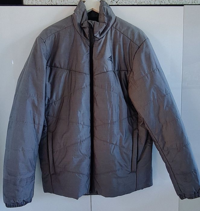 Kurtka Adidas model BSC INS JKT, szara, rozm. M