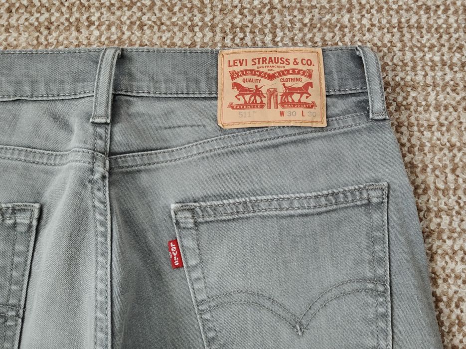 Levi's 511 джинси slim fit оригінал W30 L30 сірі лівайс