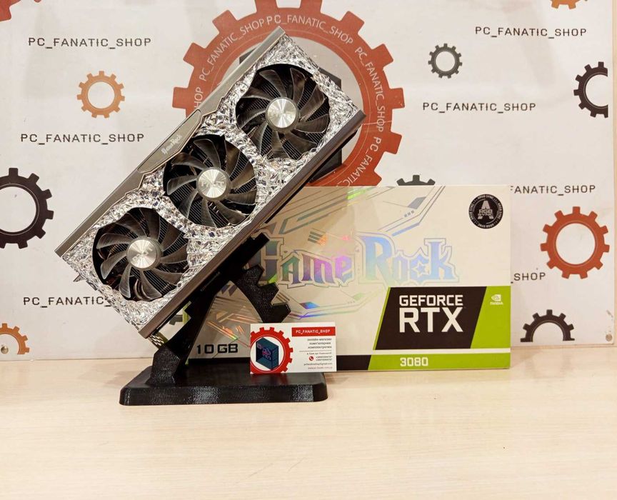 Відеокарта Palit GeForce RTX 3080 GameRock V1 (NED3080U19IA-1020G/LHR)