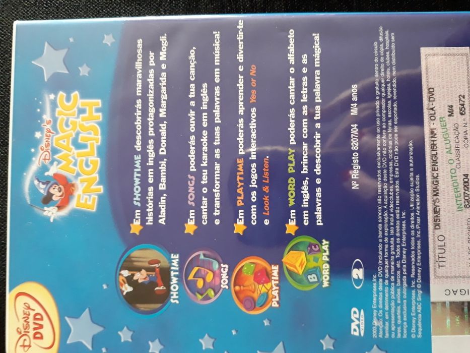 Dvd+Puzzles aprendizagem Inglês Hello Kitty e revistas infantis