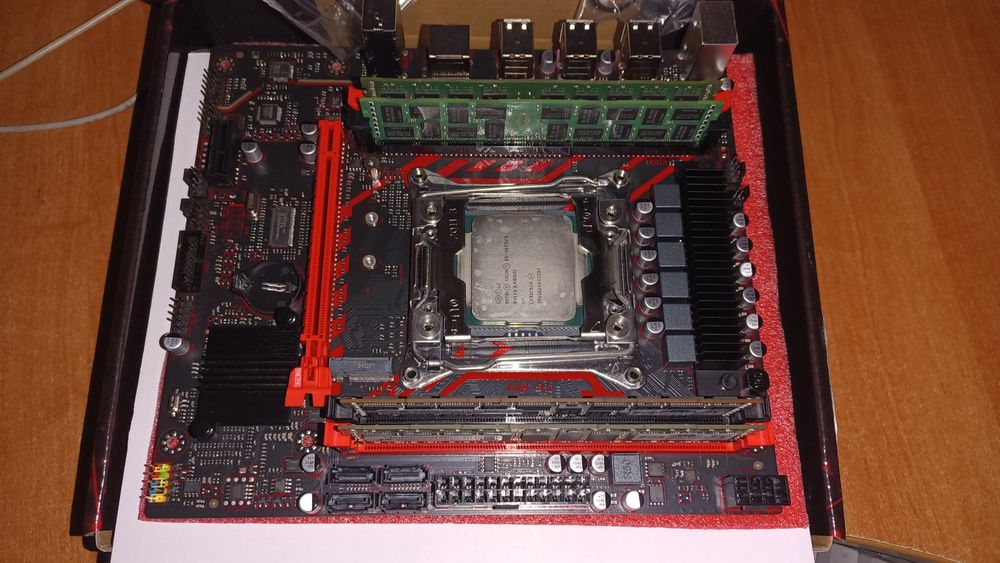 Материнська плата ZSUS X99-8D3 + XEON E5-2673v3 + DDR3 16Gb