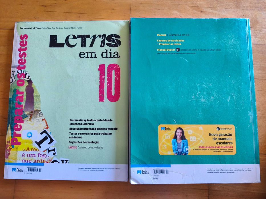 Letras em dia - Português - 10ºano - Manual e Caderno de atividades