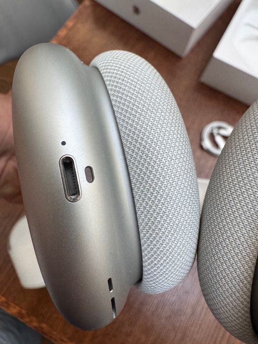 ORYGINALNE Apple AirPods Max Srebrne + etui Smart Case Białe + przewód