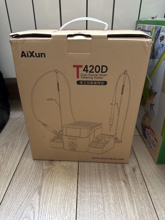 Nowa stacja lutownicza AiXun T420D + 9 grotów + 3 kolby