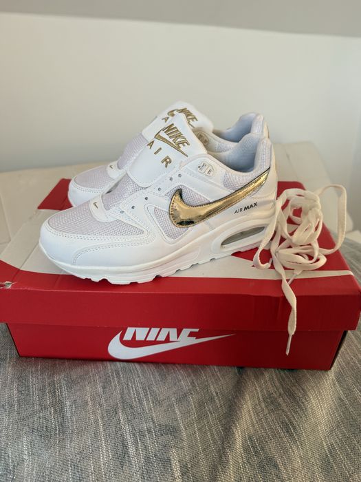 Adidasy do biegania białe ze złotym