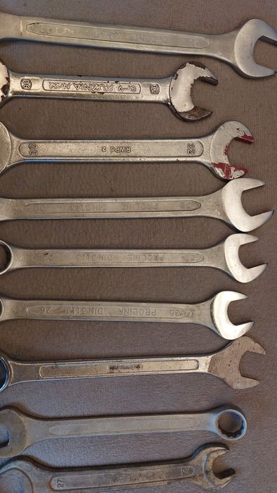 Zestaw kluczy płaskich i oczkowych -dobra cena-