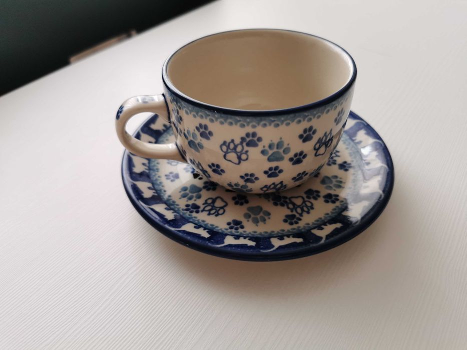 Turystyczny zestaw Bolesławiec kot nowy