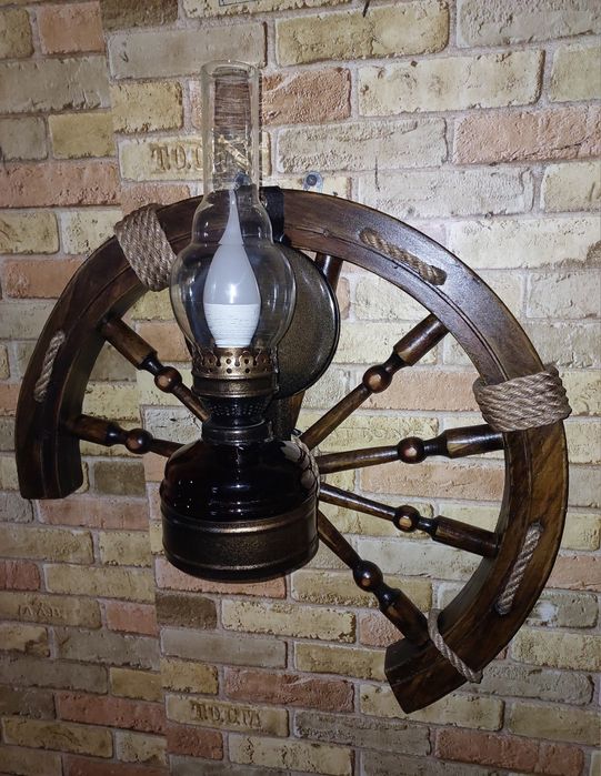 Бра люстра з дерева "керосинка "ручна робота