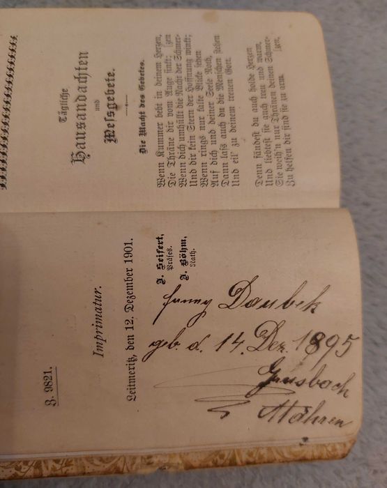 zabytkowa książeczka do modlenia, modlitewnik z 1901 antyk