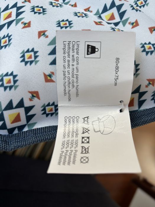 Cadeira de jardim acolchoado dobrável