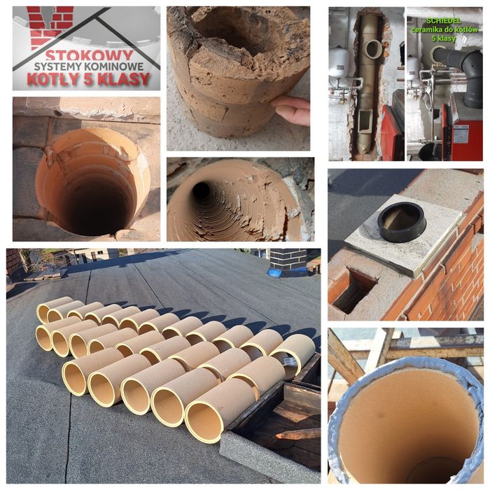 Jaworzno Frezowanie Naprawa komina wkład ceramiczny Gruby Schiedel 5