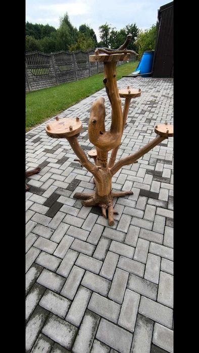 Kwietnik drewniany