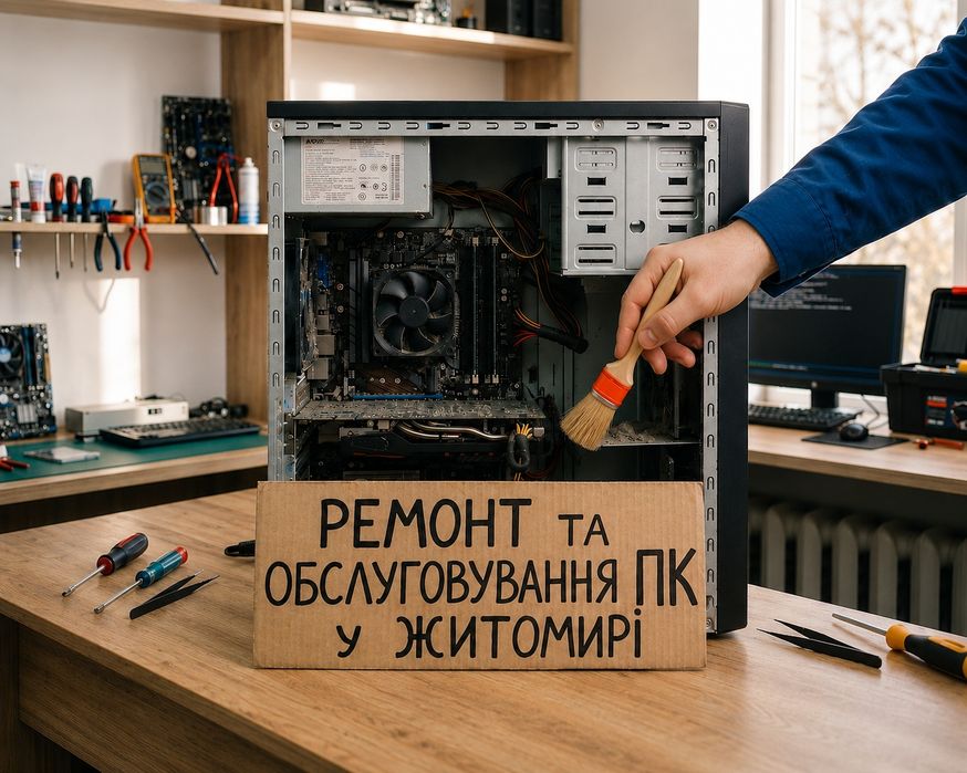 Ремонт та збірка ПК та ноутбуків Житомир