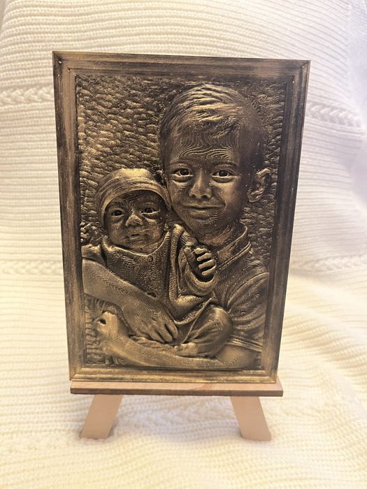 Quadro foto com relevo