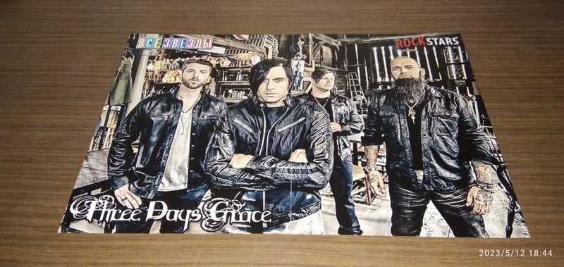 Three Days Grace / Billie Joe Armstrong Green Day - plakat A3