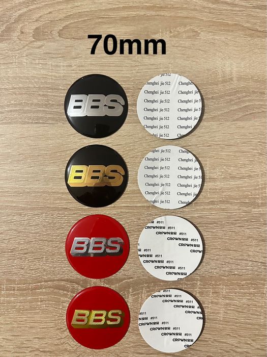 Conjunto 4 Centros BBS 56mm 60mm 65mm 68mm 70mm