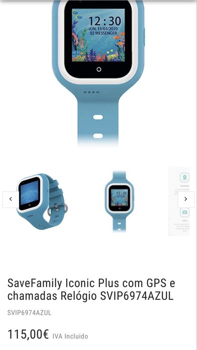 Relogio telemovel Gps SaveFamily