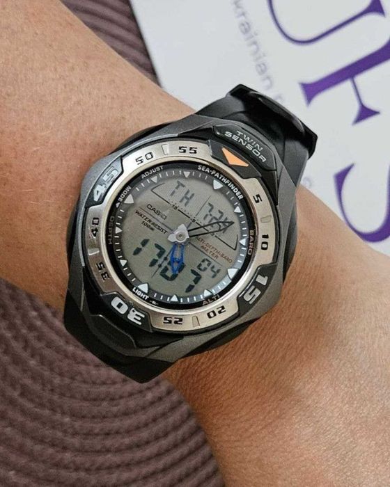 Часы наручные Casio Sea-Pathfinder Twin Sensor модель spf-60: 3